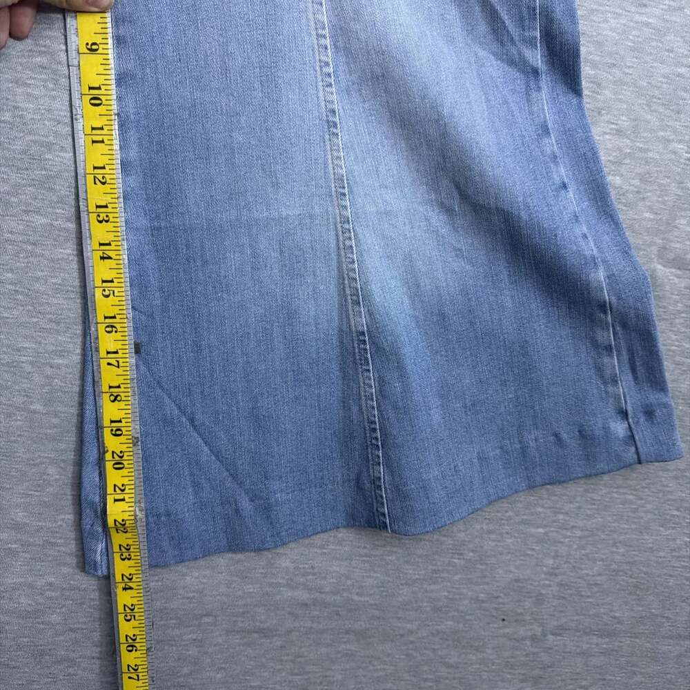 Anthropologie Pilcro Women's Size 28 Blue Denim Mid-Rise Wide Leg Jeans - Picture 13 of 14